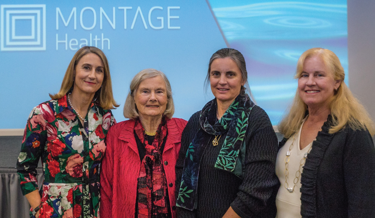 Montage Health Foundation - Bertie Bialek Elliott and her daughters Cynthia Livermore, Carolyn Akcan, and Susan Lansbury